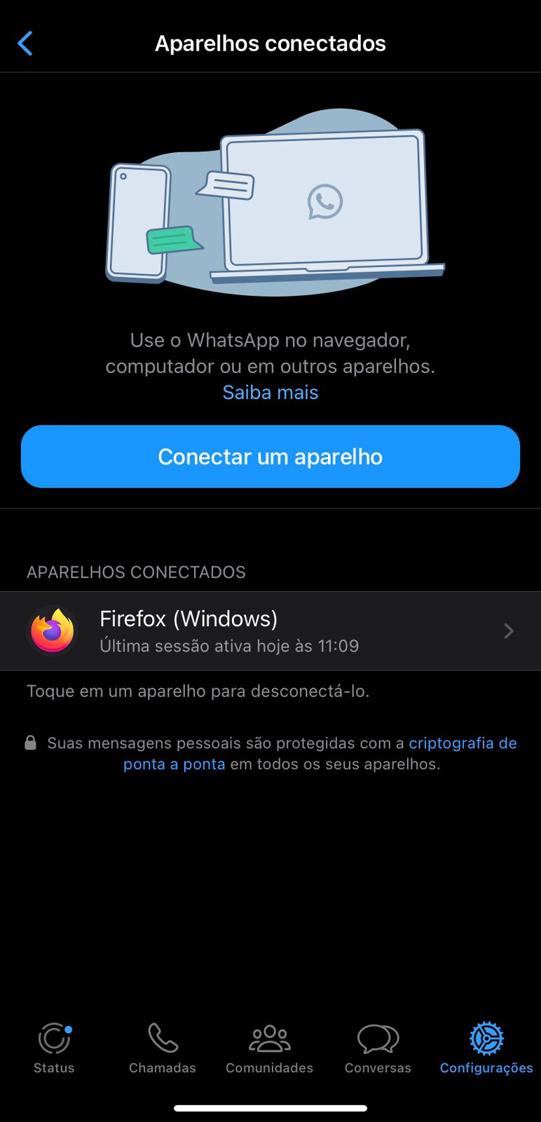 Passo 1 desconectar celular