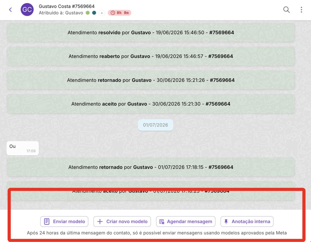 templates de um whatsapp verificado