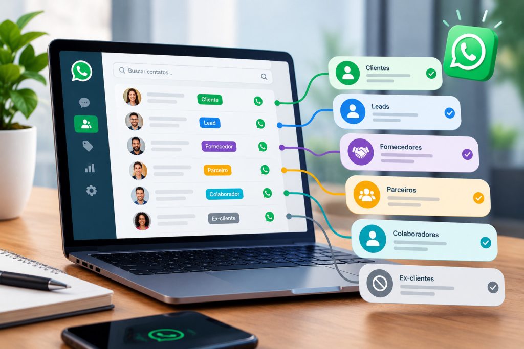 Como organizar os contatos por tipo de relacionamento